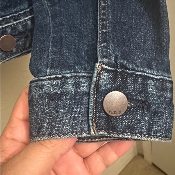 a.n.a women Dark Blue Denim Jacket - Picture 4 of 7
